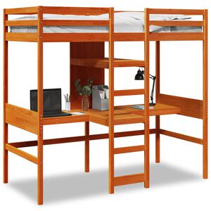 vidaXL Cadre de lit superpos&eacute; sans matelas 75x190cm bois de pin massif