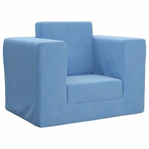 vidaXL Canap&eacute;-lit pour enfants Bleu Peluche douce