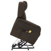 vidaXL Fauteuil de massage Marron fonc&eacute; Tissu