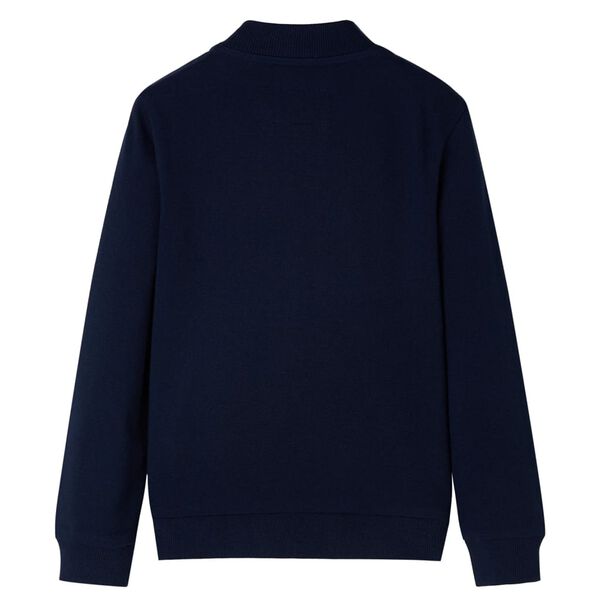 Sweatshirt pour enfants avec fermeture &eacute;clair bleu marine 116