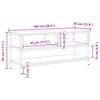 vidaXL Ensemble meuble TV Montage mural Ch&ecirc;ne noir 100 x 35 x 45 cm