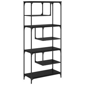 vidaXL Biblioth&egrave;que Ch&ecirc;ne noir 81 x 36 x 176 cm Bois d'ing&eacute;nierie