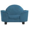 vidaXL Lit pour chien bleu 66x40x45 cm velours