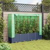 vidaXL Lit sur&eacute;lev&eacute; avec housse de serre aspect rotin 160 x 40 x 138 cm