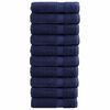 vidaXL Essuie-mains de qualit&eacute; sup&eacute;rieure SOLUND 10 pcs bleu marine