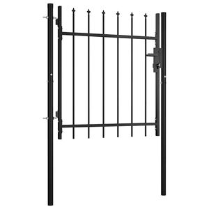 vidaXL Portail de porte BOXTEL avec t&ecirc;te pointue 100x75 cm