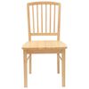 vidaXL Chaises de salle &agrave; manger 2 pcs Naturel 50 x 52,5 x 91 cm