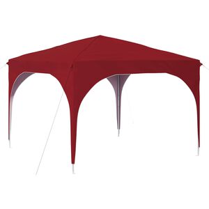 vidaXL Tente de f&ecirc;te pop-up 290 x 290 x 245 cm Bordeaux