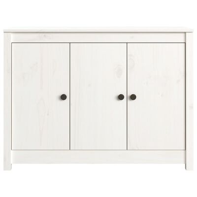 vidaXL Buffet Blanc 100x35x74 cm Bois massif de pin