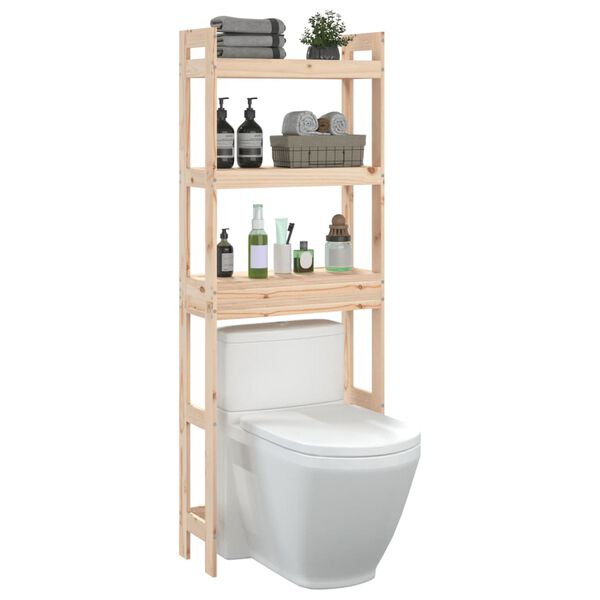vidaXL &Eacute;tag&egrave;re de toilette 63x26x171 cm Bois de pin massif