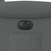 vidaXL Fauteuil inclinable électrique Gris foncé Tissu