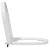 vidaXL Si&egrave;ge de toilette Blanc 48 x 36,5 x 4,5 cm Polypropyl&egrave;ne