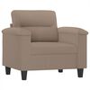 vidaXL Ensemble de canap&eacute;s 4 pcs avec coussins Taupe Tissu microfibre