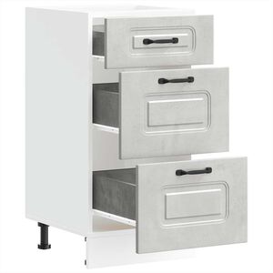 vidaXL Armoire de cuisine Kalmar gris b&eacute;ton bois d'ing&eacute;nierie