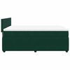 vidaXL Sommier &agrave; lattes de lit et matelas Vert fonc&eacute; 160x200cm Velours