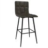 vidaXL Tabouret de bar Gris Similicuir