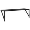 vidaXL &Eacute;tag&egrave;res Murales 2 pcs Ch&ecirc;ne noir 80 x 25 x 25,5 cm