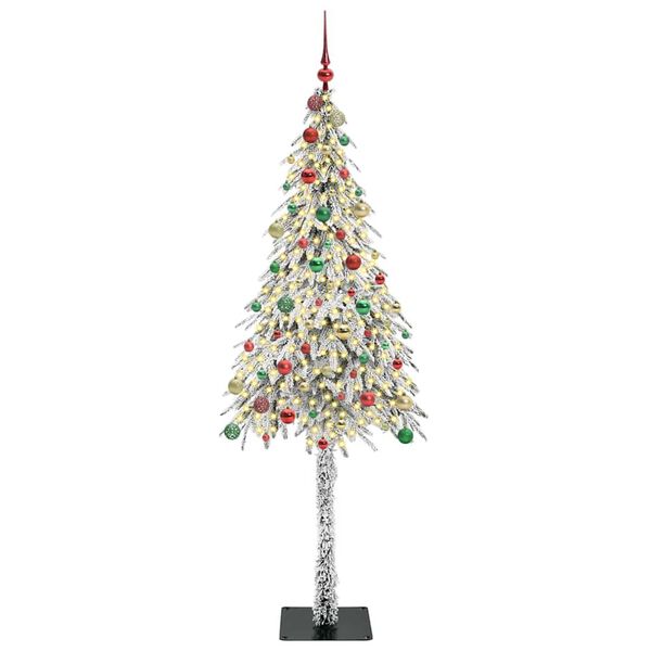 vidaXL Sapin de No&euml;l avec 300 LED Blanc 210 cm PE et Acier