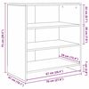 vidaXL Buffet 3 pcs Ch&ecirc;ne noir 70 x 41 x 75 cm Bois d'ing&eacute;nierie