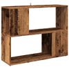 vidaXL Biblioth&egrave;que/S&eacute;parateur de pi&egrave;ce vieux bois 80x24x63 cm