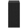 vidaXL Armoire avec &eacute;tag&egrave;re avec stockage Ch&ecirc;ne noir 77 x 48 x 102 cm