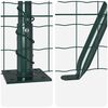 vidaXL Cl&ocirc;ture avec poteau Vert 0,4 x 10 m Acier et PVC