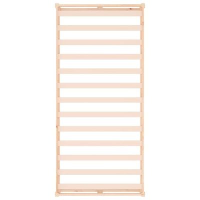 vidaXL Cadre de lit sans matelas 75x190 cm bois massif