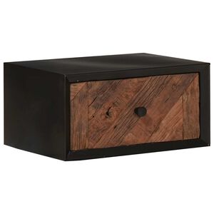 vidaXL Table de chevet faite main Naturel 40 x 30 x 20 cm