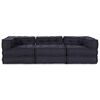 vidaXL Canap&eacute; modulaire 3 pcs Anthracite tissu
