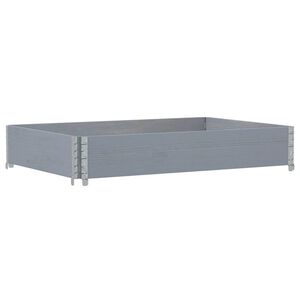 vidaXL Jardini&egrave;re gris 120x80 cm bois massif de pin