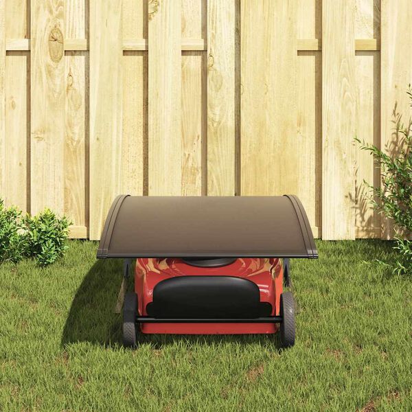 vidaXL Toit de garage pour tondeuse robot 77x103x46 cm Noir