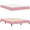 vidaXL Lit &agrave; ressorts avec matelas Rose 140 x 220 cm tissu