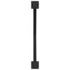 vidaXL Pieds de table &agrave; manger en forme de X, 2 pi&egrave;ces, noir, 90 x (72-73) cm, acier