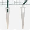vidaXL Cl&ocirc;ture avec poteau Vert 0,6 x 25 m Acier et PVC