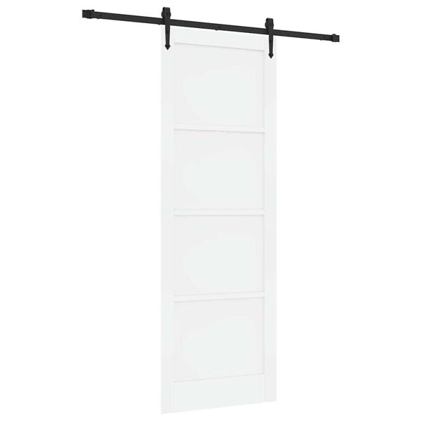 vidaXL Porte coulissante ORKDAL Blanc 83 x 232 cm Pin massif
