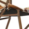 vidaXL Chaise Losange marron cuir v&eacute;ritable