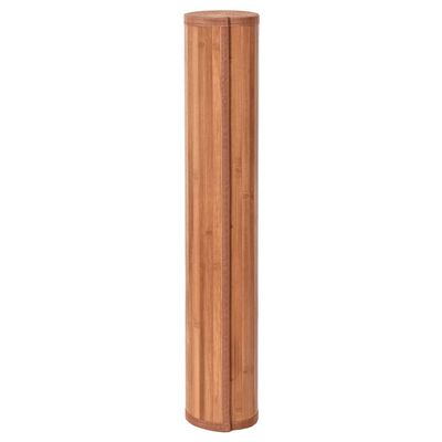 vidaXL Tapis rectangulaire marron 100x400 cm bambou