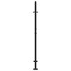 vidaXL Portail de jardin noir 100x150 cm en acier avec croix