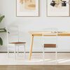 vidaXL Chaise de salle &agrave; manger 2 pcs Blanc et Naturel