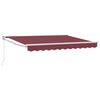 vidaXL Auvent r&eacute;tractable Bordeaux 3 x 2 m 100% Polyester et Aluminium
