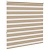 vidaXL Store z&egrave;bre marron sable largeur du tissu 135,9 cm polyester
