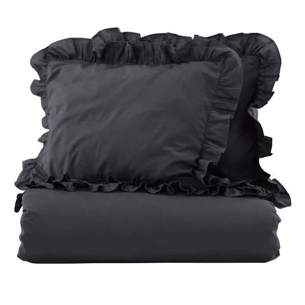 Venture Home Ensemble de lit Levi 220x240 cm Coton Anthracite