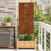 vidaXL &Eacute;cran de confidentialit&eacute; de jardin Fretwork Rouill&eacute; 50 x 140 cm