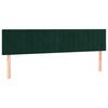 vidaXL Cadre de lit sans matelas vert fonc&eacute; 120x190 cm velours