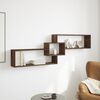 vidaXL Armoire murale 158x18x53 cm ch&ecirc;ne marron bois d'ing&eacute;nierie