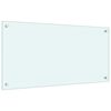 vidaXL Dosserets de cuisine 2 pcs blanc 80x40 cm verre tremp&eacute;