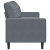 vidaXL Canap&eacute; &agrave; 3 places Gris fonc&eacute; 180 cm Velours