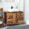 vidaXL Armoire de salle de bain vieux bois 80x33x60 cm bois ingénierie