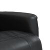 vidaXL Fauteuil inclinable avec repose-pieds noir similicuir
