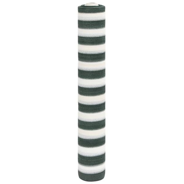 vidaXL Filet brise-vue vert et blanc 1,5x10 m PEHD 195 g/m&sup2;